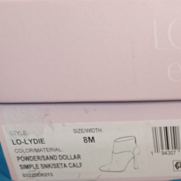 Louise et Cie Lydie Genuine Leather Powder/Sand Color Bootie Size 8M - Picture 7 of 7